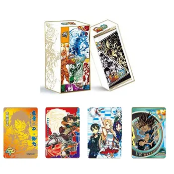 1BOX Anime Booster Novo Naruto Kartico Papir Otroci Igranje Krovu Tabela Igra Igrače Otrok Božična Darila