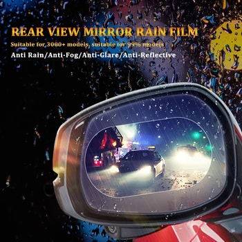 2Pcs 100x150mm Rearview Mirror Nepremočljiva Film Univerzalno okensko Steklo Jasno, Anti-Fog Anti-odsevni Avto Nalepke