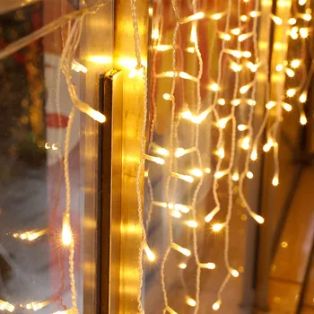 6x3/3x3/3x1m LED Ledenica Niz Luči, Božični Okraski Prostem Venci svate Pravljice Vrt Dekor Navidad Okraski