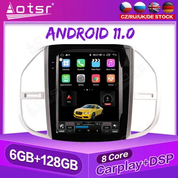 Android11 Avto, GPS Navigacija Za Mercedes-Benz Vito 2012-20 Auto Stereo Multimedijske Radio, Video Predvajalnik, Carplay Trak glavne enote DSP