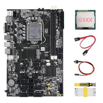 B75 ETH Rudarstvo Matično ploščo 12 PCIE+G5XX CPU+Izvijač Nabor+SATA Kabel+Switch Kabel LGA1155 B75 BTC Rudar Motherboard