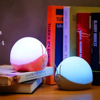 Barvita LED Nočna Lučka Ustvarjalne Polž Lučka USB Okrasite Mizo Svetlobe Sleepping Lučka za Spalnico Postelji Otrok Otroka Otroci Darila
