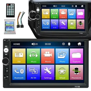 Brezžični Avto Radio 1024*600 HD Zaslon Za Android Auto Povezavo USB KLJUČ Z Zaslonom na Dotik Za Nadzor Navigacijski DVD Sistem