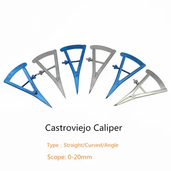 Castroviejo Kaliper Vijak Prilagoditev Očesni Oči Instrument Kaliper Kirurški Instrumenti 20 mm