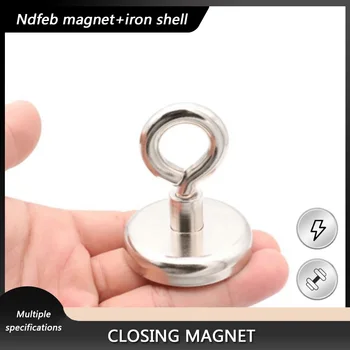 D48 D60 NdFeB Močan Magnetni Kavelj Krog Zaprt Magnet Močan Magnetni Ribolov Bedak Proti trčenju s trajnim Magnetom