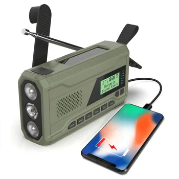 DAB/FM Radio Bluetooth Sili Radio Prenosni Radijski Sprejemnik Sončne Strani Ročice Dinamo Prostem Radio z LED Svetilka/SOS