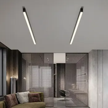Dolg trak površinsko nameščena linearna svetilka preprosta, hodnik, balkon, spalnica, jedilnica steno dnevne sobe brez glavni stropna svetilka