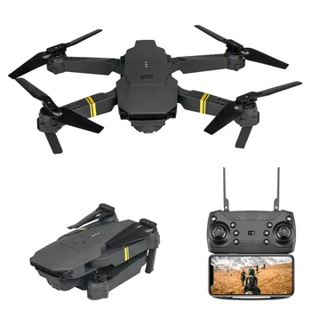 E58 Črno zlato UAV HD 4K antenski fotoaparat Daljinsko upravljanje zrakoplova v živo igračo quadcopter