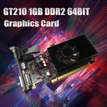 GT210 1GB DDR2 64Bit Grafična Kartica PCIE 2.0 HDMI GPU-Združljiv DVI VGA Desktop Video Kartice