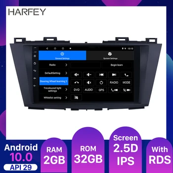 Harfey Android 10.0 2 GB RAM, 32 GB ROM Avto Multimedijski Predvajalnik za leto 2009 2010 2011 2012 Mazda 5 s Quad-core WIFI GPS avto Radio