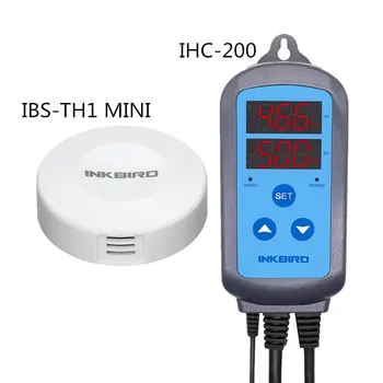 INKBIRD Prodaje Combo IHC-200 Programabilni Vlažnost Krmilnik+ IBS-TH1 MINI Brezžična Termometer, Higrometer Smart Sensor