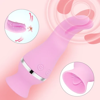 Jezik Lizanje Vibrator Za Ženske Ustni Sesanju Klitoris Vagine Massager G spot Stimulator Rabbit Vibrator Odrasle Sex Igrače