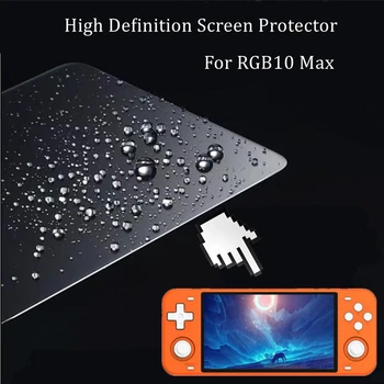 Kaljeno zaščitno folijo za RGB10 MAX video igra konzola screen protector Nepremočljiva in spusti-dokazilo