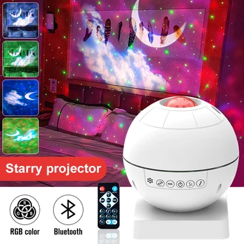 Led Star Galaxy Nebo Projektor Noč Svetlobe Z Bluetooth Glasbe Luna Lučka Za Otroke, Otroška Spalnica Dekoracijo Otroci Darila Remoto