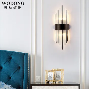 mansarda wandlamp stenske svetilke kristalno oltarja postelji spalnica espelho luminaria de parede