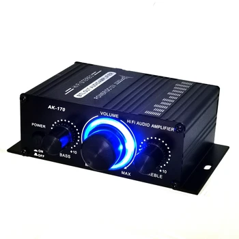Mini Stereo Ojačevalnik Dc12V Dual Channel Hi-Fi Avdio Predvajalnik Podpira Mobilni Telefon, Dvd Vhod za motorno kolo Avto Domačo Uporabo