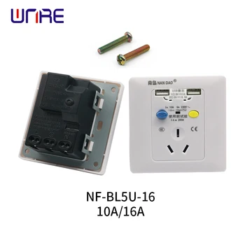 NF-BL5U-16 10A/16A Uhajanje Električna Zaščita Vtičnico Prepreči, da bi Dobili Električni Udar električne Vtičnice Ploščo EU UK NAS AU Plug