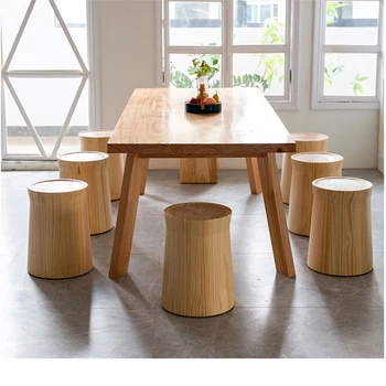 Nordijska nove masivne lesene stolčke čaj tabela hotel opremljanje doma ustvarjalni mizice in stoli, leseni stoli