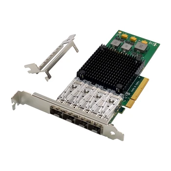 Pcle X8 BCM57840 4 Vrata Strežnika za Omrežno Kartico 10G SFP+ Fiber Network Card PCI-Express Ethernet mrežne Kartice