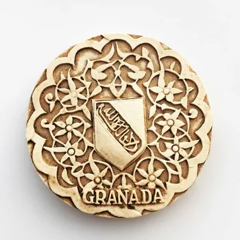 QIQIPP Magnet hladilnik magneti za vklesan turističnih spominkov Palače Alhambra, Svetovne Dediščine v Granada, Španija