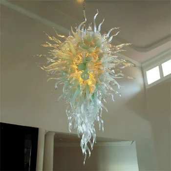 Ročno Pihano Steklo Svetilka Obesek Crystal Light Sodobne Art Deco Dale Chihuly Slog Murano Lestenec, Izdelani V Italiji