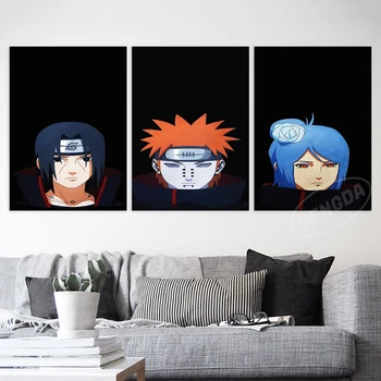 Slike Naruto Doma Dekoracijo Anime Wall Art Hidan Platno Hoshigaki Kisame Natisne Sasuke Slikarstvo Za Spalnico Plakat Brez Okvirja