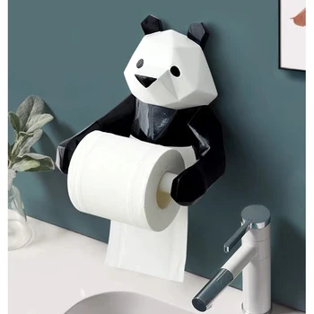 Smole Panda Figurin Roll Wc Tkiva Imetnik Polje Stenske Kopalnica Tkiva Imetnik Papirja Tkiva Polje Imetnik Tkiva Dekoracijo