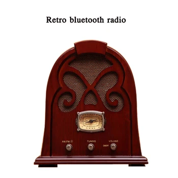 Staromodna, retro bluetooth radio M8182 starinsko staromodna radio namizje lesenih zvočnikov kazalec zvočnik Klasični slog