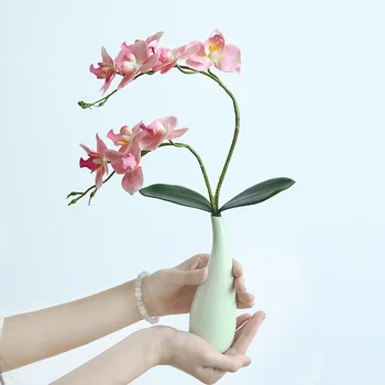 Svila Metulj Cvetovi Orhidej Phalaenopsis Umetne Rože Office Home Decor Poroko Veje Ponaredek Cvetje Festival Dekoracijo