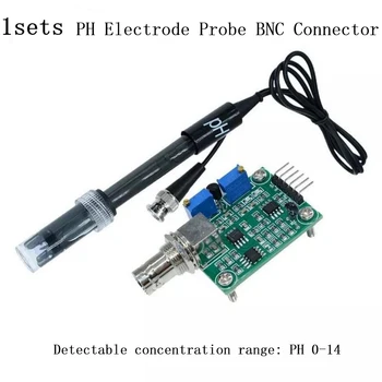 Tekoče PH0-14 Vrednost Test Odkrivanja Senzor Modul PH Elektroda Sonda Hydroponic Senzor BNC Za BNC Elektroda Sonda Sonda Controll