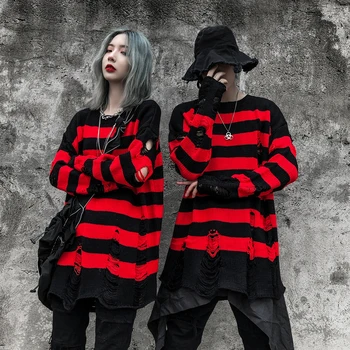 Unisex Hip Hop Punk Prevelik Harajuku Moških Oblačil Ulične Mens Nekaj Oblačila Modni Pulover
