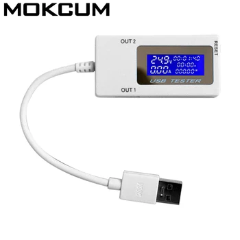 USB Voltmeter Ampermeter Časovnik Delayer Moči Meter Polnilnik USB 5A DC 4-30V 150W Podporo prevelik tok\Prenapetostna Zaščita