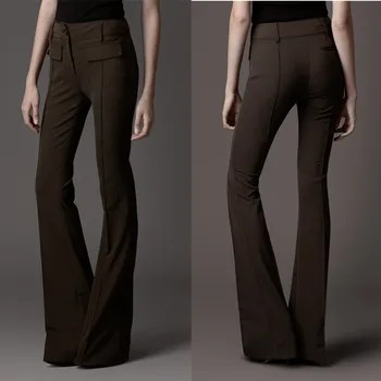 Več Velikosti Lahko fit 160 cm-višina 200 cm slim hlače ženske nove Modne blagovne znamke v Angliji slog je tanka, elastična flare hlače WQ13