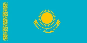 VOLITVE 90x150cm KAZ Republike Kazahstan Nacionalne Zastave