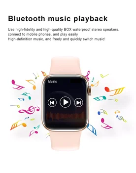 Za Apple Huawei Xiaomi IWO 13 T500 Ženske Bluetooth Klic Srčni utrip Fitnes Tracker Pametno Gledati Pametno Gledati Serije 6 Moških