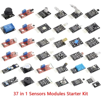Za arduino 37 1 Senzorji Moduli Starter Kit za Arduino Raspberry pi Senzor komplet Robot Projektov Starter UNO R3 MEGA2560