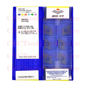 ZCCCT DCMT11T304-HR DCMT11T308-HR YBC252 Obračanja Rezilo za jeklo