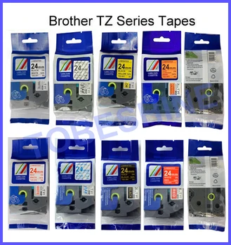 združljiv mešanje barv TZE251 TZe451 tze651 24 mm tz laminirani oznaka kasete za Ptouch tiskalniki za nalepke