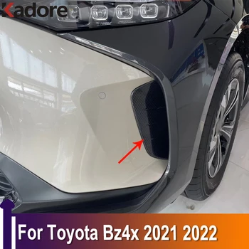 Zunanja Oprema Za Toyota Bz4x 2021 2022 Spredaj Air Vent Vtičnico Kritje Okraskov Avto Styling Nalepke ABS Ogljikovih Vlaken